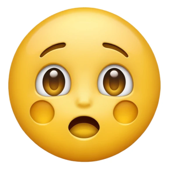 Shocked yellow emoji sticker