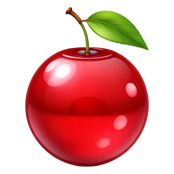 Red disco ball cherries sticker