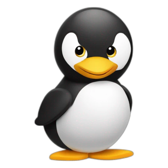 Fourchette pingouin sticker