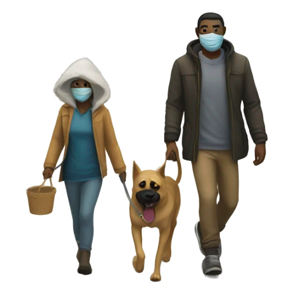 ilon mask walk with dog sticker