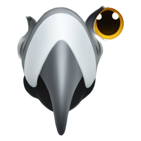 Angry cockatoo face sticker