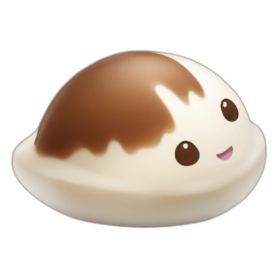 Mochi qui mange du chocolat sticker