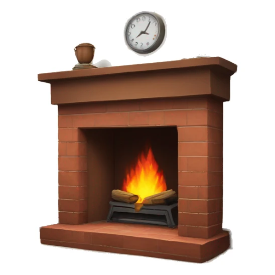 Fire place sticker