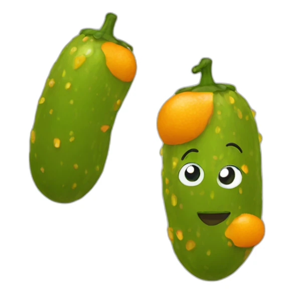 orange-pickle sticker