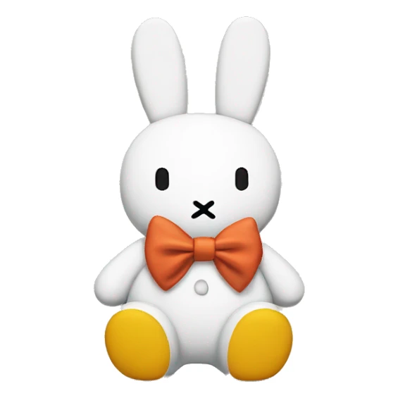 Miffy wearing a bow sticker