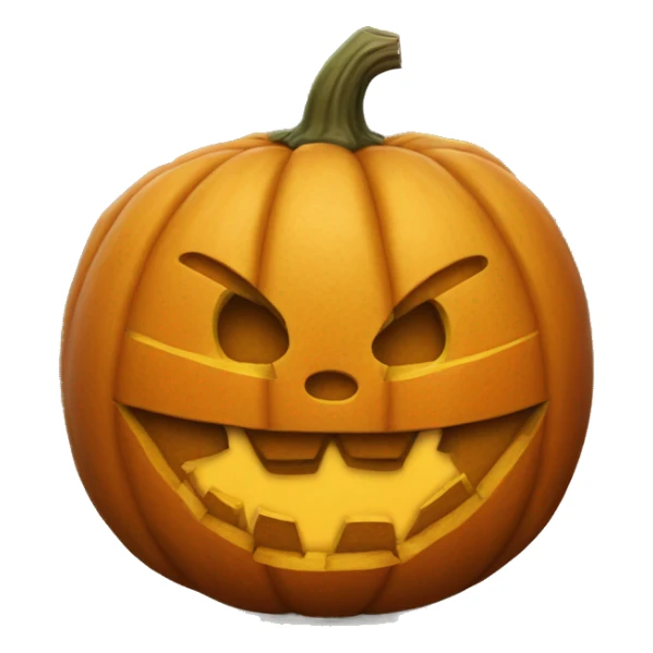 Big pumpkin carved sticker