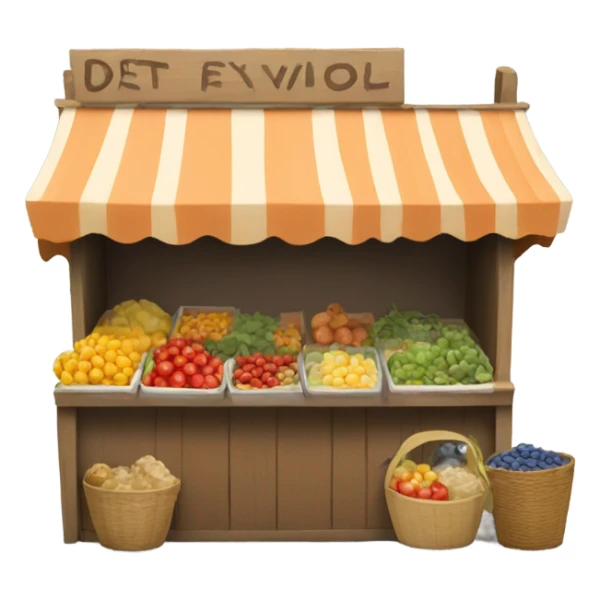 market stall sticker