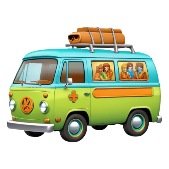 scooby doo mystery machine sticker