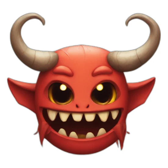 Demon with kind heart sticker