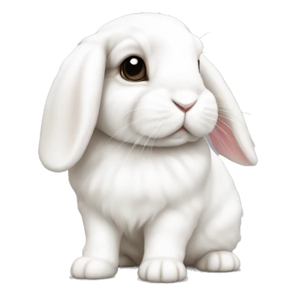 white holland lop bunny  sticker