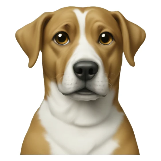 Dog with weed sticker