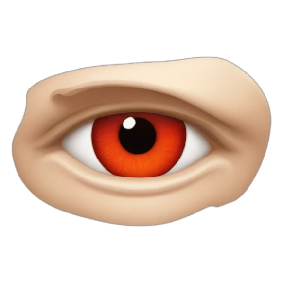 Les yeux très rouges irrités sticker