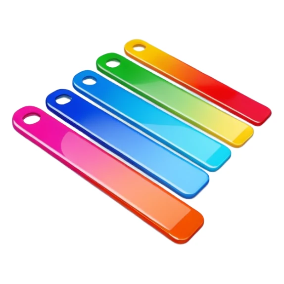 3D colour swatch sticker