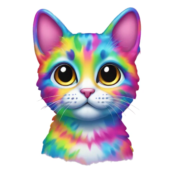 lisa frank cat sticker
