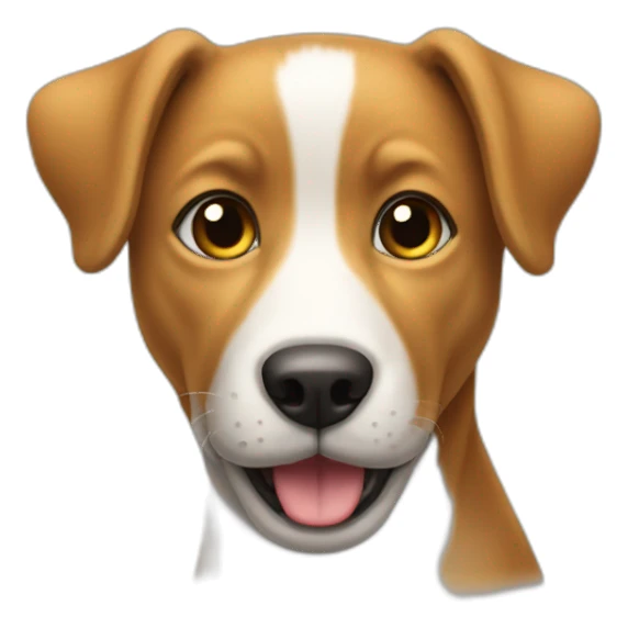 Un chiensur un chat. sticker