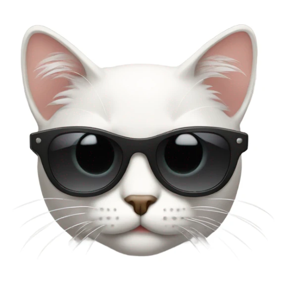 Cat with sunglasses sticker