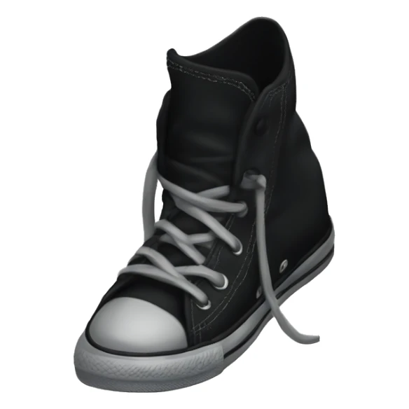 high top black converse  sticker