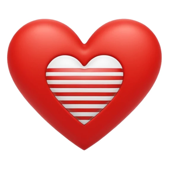 Adidas stripes heart sticker