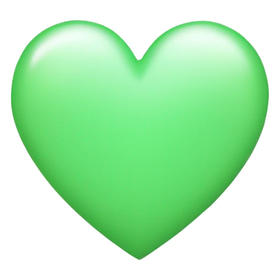 Light green heart sticker