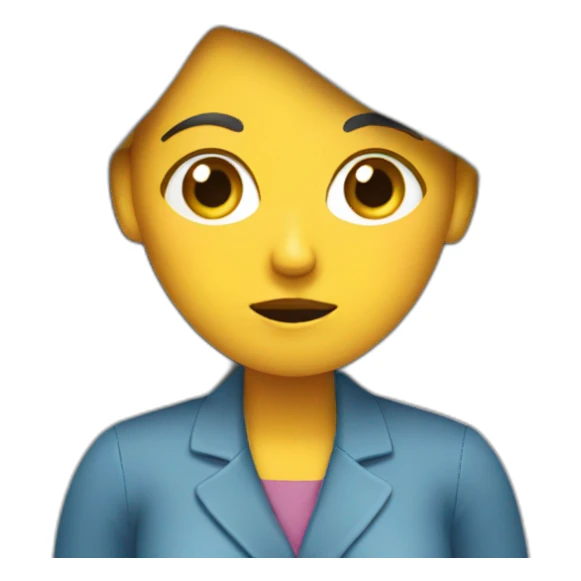 telework-lady-confused sticker