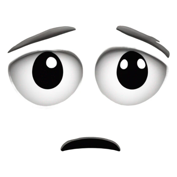 A smiley face angrily glaring at a graph with declining metrics. sticker