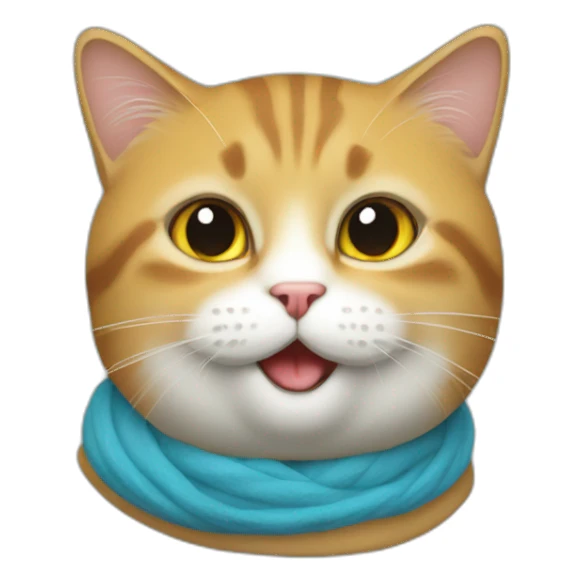 Un chat sur un cheveaux sticker