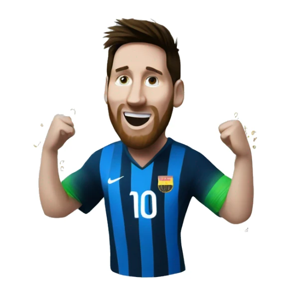 Messi winning world cup sticker