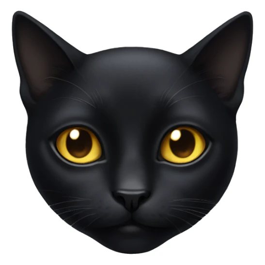 Black cat with a gold eye  sticker