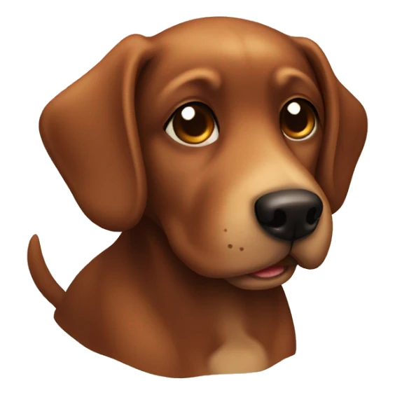 cute brown dog sticker
