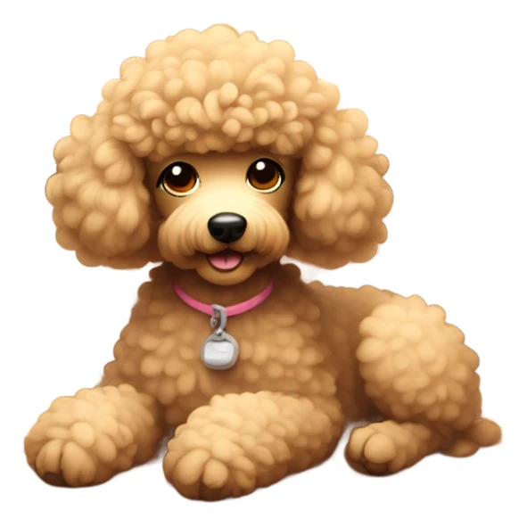 Poodle in sauna  sticker