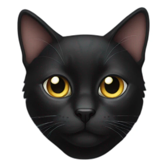 black cat named goose sticker