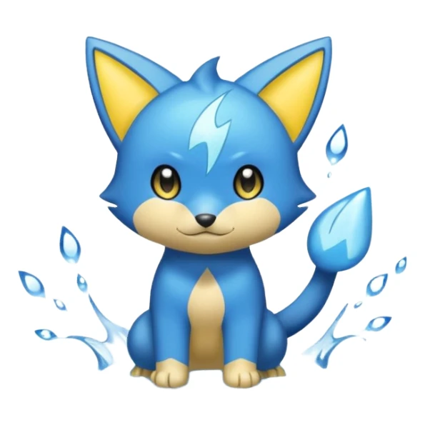 Luxio-Dewott-fusion sticker