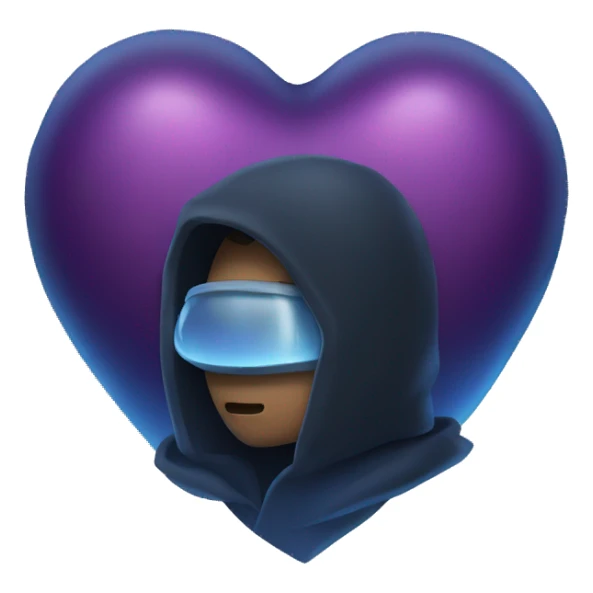 Oscuro y frio corazon sticker