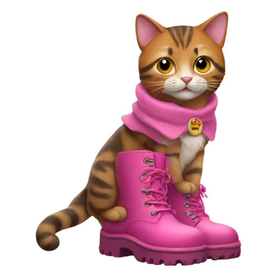 puss in pink boots sticker