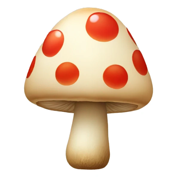 mushroom with a kiss face sticker