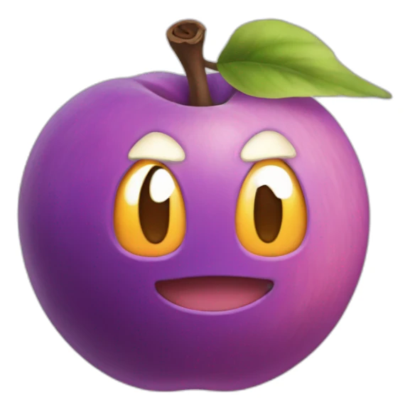 Purple poison peach pokemon sticker