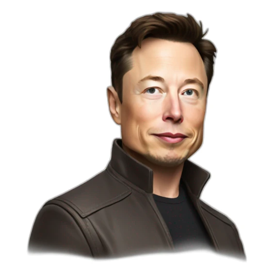 Elon musk qui fais du cheval  sticker
