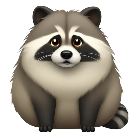 fat raccoon dog sticker