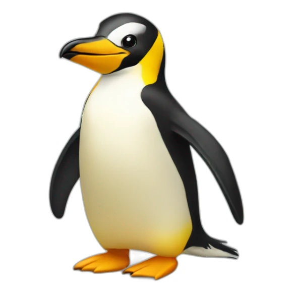 Yellow pinguin sticker