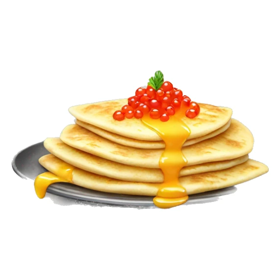 Russian crepes with caviar  sticker