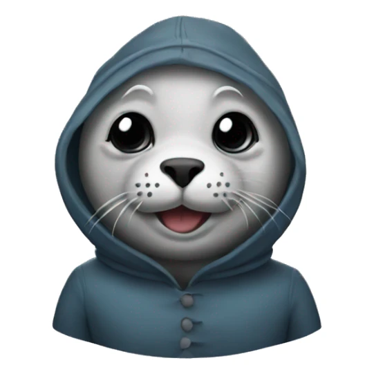 Seal wearing a costume  sticker