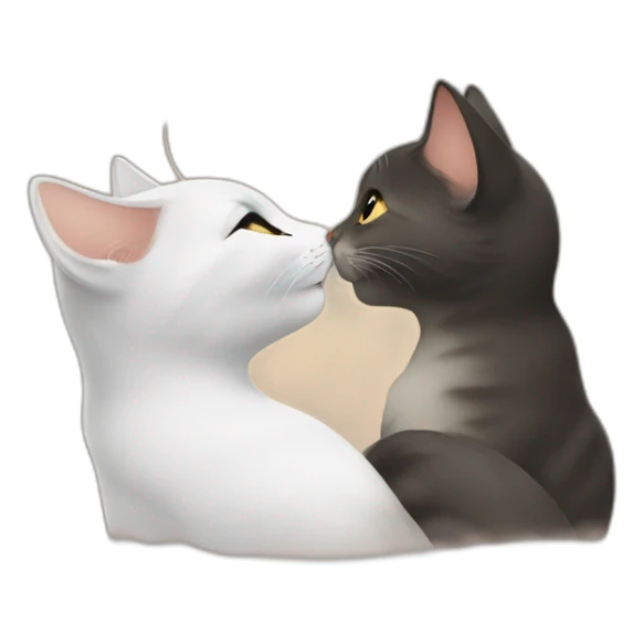 cat kiss sticker