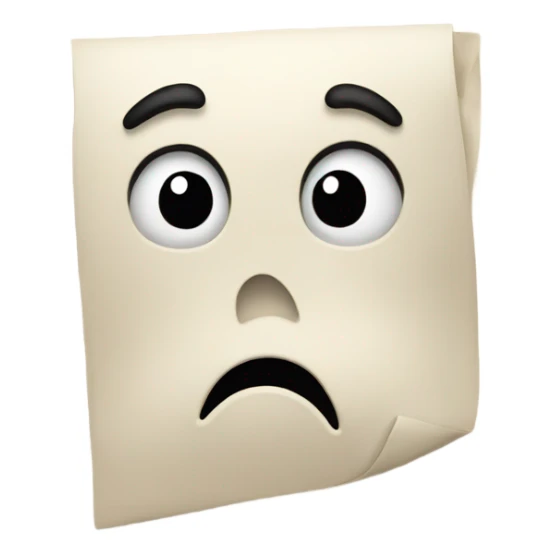 Letter A alphabet with a sad face sticker