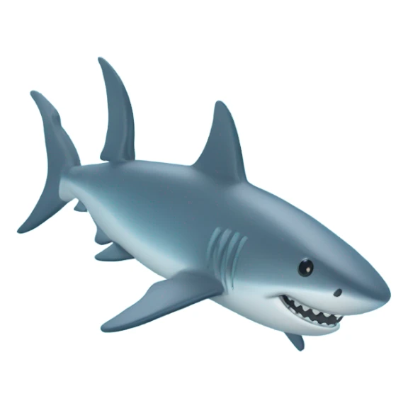 Glass shark in swimming pool  sticker
