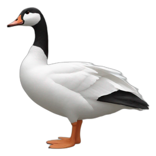 Goose wearing Nike shoes sticker