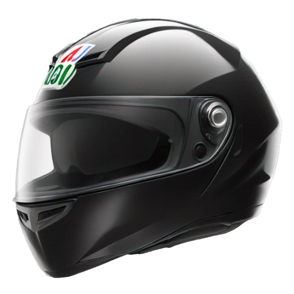black AGV bike helmet sticker