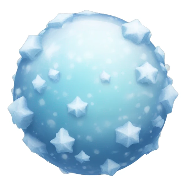 Orb of snow and ice  sticker