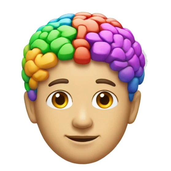 One big brain of future colorfull  sticker
