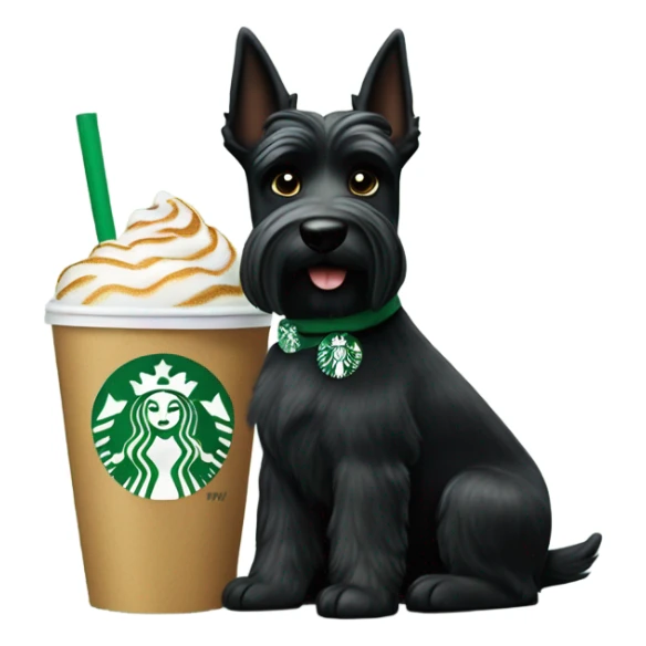 Scottie dog Starbucks  sticker