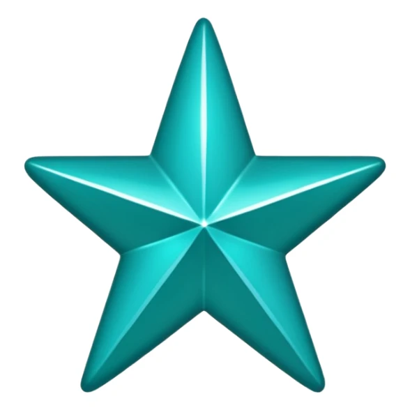 Teal star with word 'alana' sticker